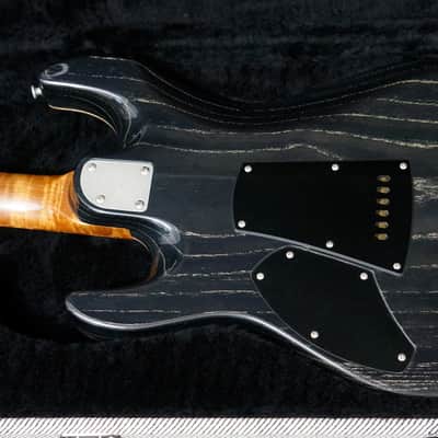 Preowned Patrick James Eggle Guitars 96 Drop Top in Lava Burst with Mastergrade Roasted Flame Maple Neck image 7
