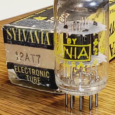 12AT7 Sylvania NOS/NIB Black Plate/Copper Post TV7 Tested (1)Tube Lot image 1