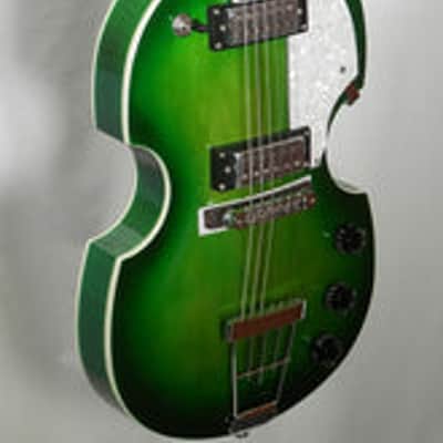 Hofner HI-459-PE-GR Ignition Pro Violin Style Electric Guitar - Green image 2