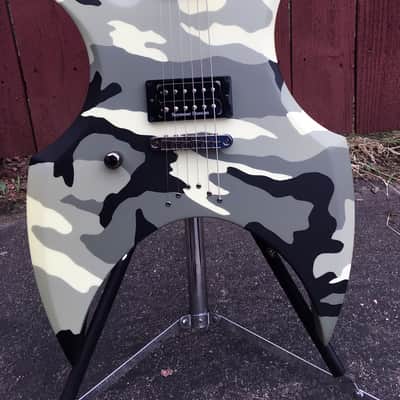 USED 2011 ESP Signature Series Max Cavalera AX Camo (Left Handed) w/case image 3