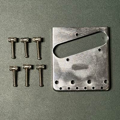 Fender Vintage-Style 6-Saddle Telecaster Bridge Assembly Chrome imagen 2