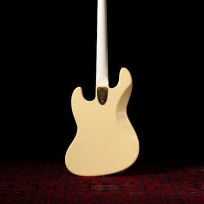 🇯🇵 1989 Fender Order Made JB75-900 Jazz Bass, Fully Painted White, Matching Headstock, Gold Hardware, FujiGen image 3