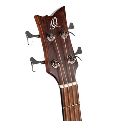 Ortega D7CE-BFT-4 Deep Series 7 Spruce Top Mahogany Neck Medium Scale 4-String Acoustic-Electric Bass Guitar image 15