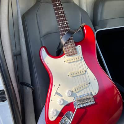 LEFT-HANDED Fender American Series Stratocaster 2003-2004 |chrome red|rosewood|OHSC & case candy image 5