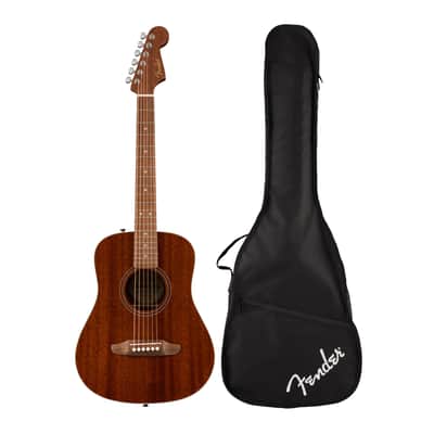 Fender California Standard Redondo Mini with Bag and Sapele Top (Natural Sapele) image 6