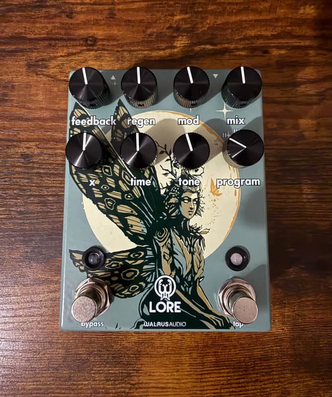 Walrus Audio Lore Reverse Soundscape Generator Limited Edition - Fall Series 2025 - Green Fall Fantasy Graphic image 1
