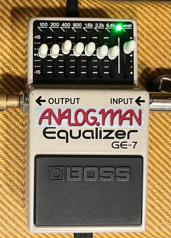 Analogman Pro Modded Boss GE-7 Equalizer MADE in JAPAN w/ Green LED image 1