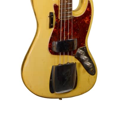 Fender 1966 Vintage Jazz Bass Custom Color Olympic White Matching Headstock w/ OHSC – Used 1966 - Olympic White image 7