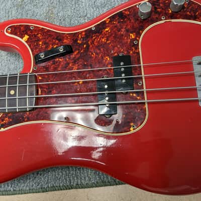 Fender Precision Bass with Rosewood Fretboard 1965 Fiesta Red image 7