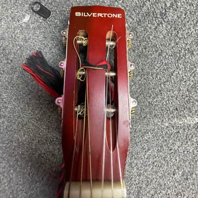 Silvertone S-69-1C  Model No. 319.12079 Made in USA w/Gig bag  - Natural image 2