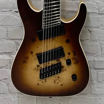 Mint Jackson Concept Soloist SLAT7P HT MS 7-String Guitar Fanned Frets, Bourbon Burst image 8