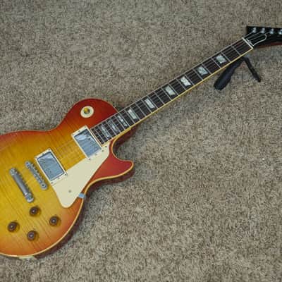 Video! 1984 Gibson Aldo Nova Les Paul Standard Reissue XPL Sunburst Les Paul with Explorer Headstock image 1