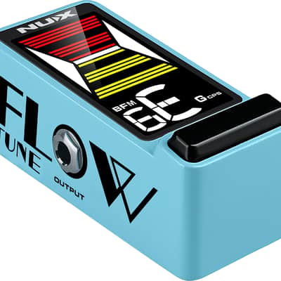 Guitar Tuner FlowTune 2 by NUX | Tuner Pedal | Suitable for Bass Guitar | Blue image 2