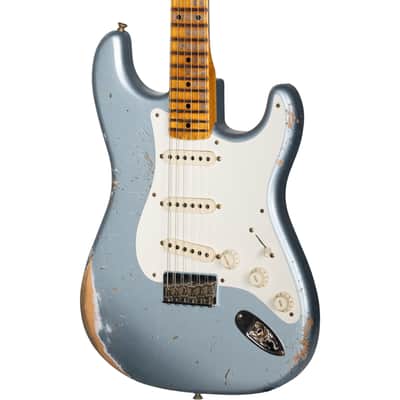 Fender Custom Shop 1956 Hardtail Strat Heavy Relic - Faded Blue Ice Metallic image 5