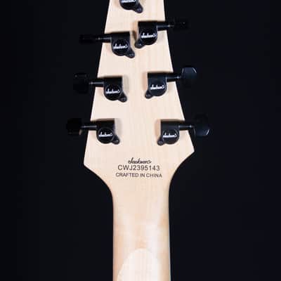 Jackson JS Dinky Arch Top JS22Q-7 DKA HT, Amaranth FB, Transparent Black Burst image 10