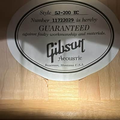 Gibson SJ-200 Beautiful Flamed Back And Sides image 4