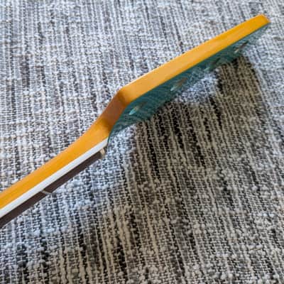 2023 Fender American Vintage II 1966 Jazz Bass Rosewood Neck Sea Foam Green Headstock image 12
