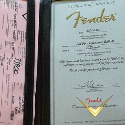 Fender Telecaster Thinline Relic P90 LTD Black image 14