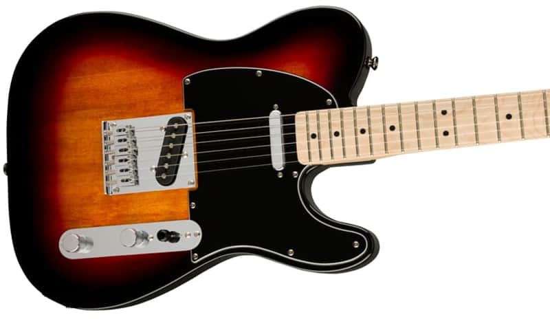 Squier Affinity Telecaster with Maple Fretboard, String Through Body 2021 - Present - 3-Tone Sunburst image 1