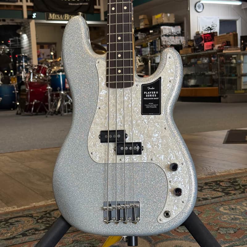 Fender 75th Anniversary Player II Precision Bass, Diamond Dust Sparkle W/ Bag image 1
