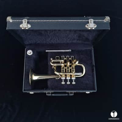 Getzen Capri Bb / A piccolo trumpet two leadpipe gamonbrass image 2