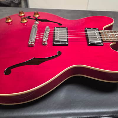 Epiphone ES-335 DOT LH Left Hand Cherry Red HARD CASE Lefty Handed 335 ES335 Semi-Hollowbody Hollow Body Electric Guitar image 9
