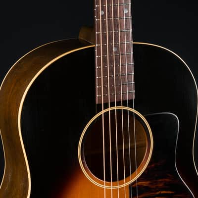 Pre-War Slope Shoulder Sunburst Torrefied Adirondack Spruce and Mahogany Distress Level 1 Used (2023) image 7