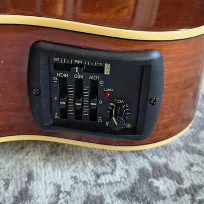 Yamaha APX5NA 2007 nylon hybrid pickup 48'' modern classical guitar crossover image 13