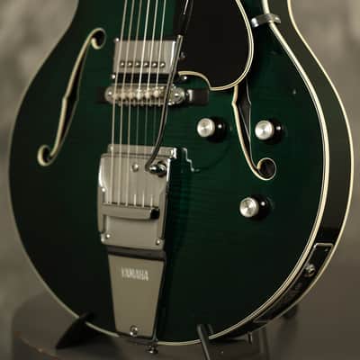 early 1970's Yamaha SA-50 Aruba Green with FLAME MAPLE top + back!!! image 9