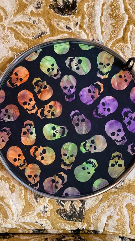 12" Drum Bunny reversible partial mute - funk cover - dampener - compare to Drum Tortillas image 1