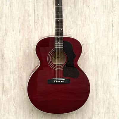 Epiphone EJ200 Limited Edition Artist Series Super Jumbo 2014 - Wine Red Flame image 1