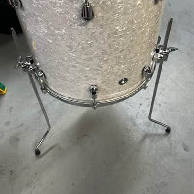 16x14 Yamaha Maple Absolute Custom Floor Tom - White Marine Pearl image 3
