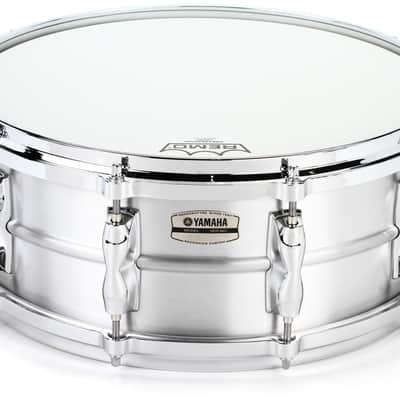 Yamaha Recording Custom Aluminum Snare Drum - 5.5 inches x 14 inches Brushed image 1