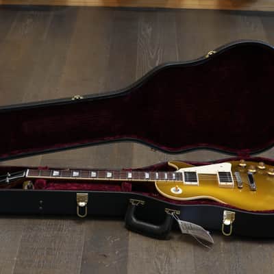 2016 Gibson Custom Shop Les Paul 1957 Reissue Electric Guitar Gold Top + COA OHSC image 22