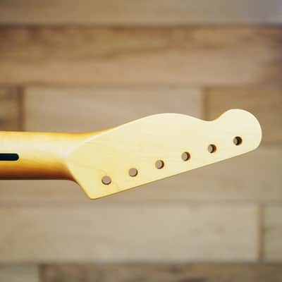 Telecaster Neck – Vintage Maple | 21 Frets | Nitro Satin Finish | Bone Nut image 20