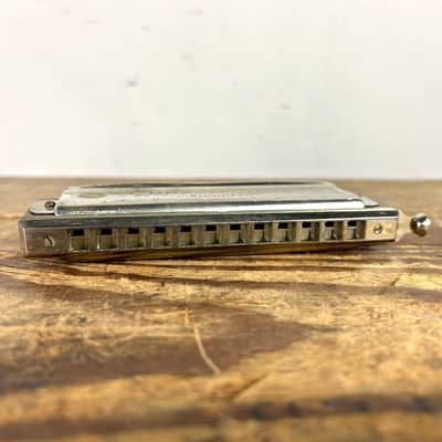 Hohner Super Chromonica Key of D - Chrome w/ Case image 4