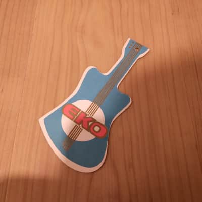 Vintage NOS 1960's Eko Guitar Price Hang Tag! Rare, Original Case Candy, Paperwork! image 1