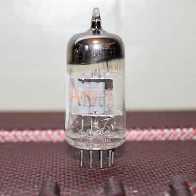 RCA 12AT7 ECC81 NICE BALANCE GRAY PLATE HALO GETTER TEST NOS+ VINTAGE 1964 image 1