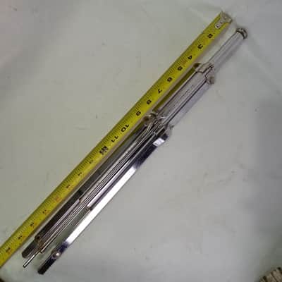 WFL Ludwig Snare Drum/Cymbal Stand Tripod Base Chrome Vintage 40s Chicago image 5