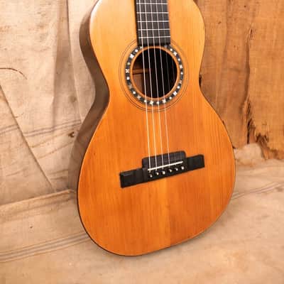 Unbranded Parlor Guitar 1890's Natural image 3