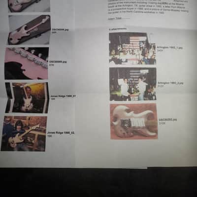 Mosrite Double Axe Prototype PT1-DAX 1988 Champagne Pink image 21