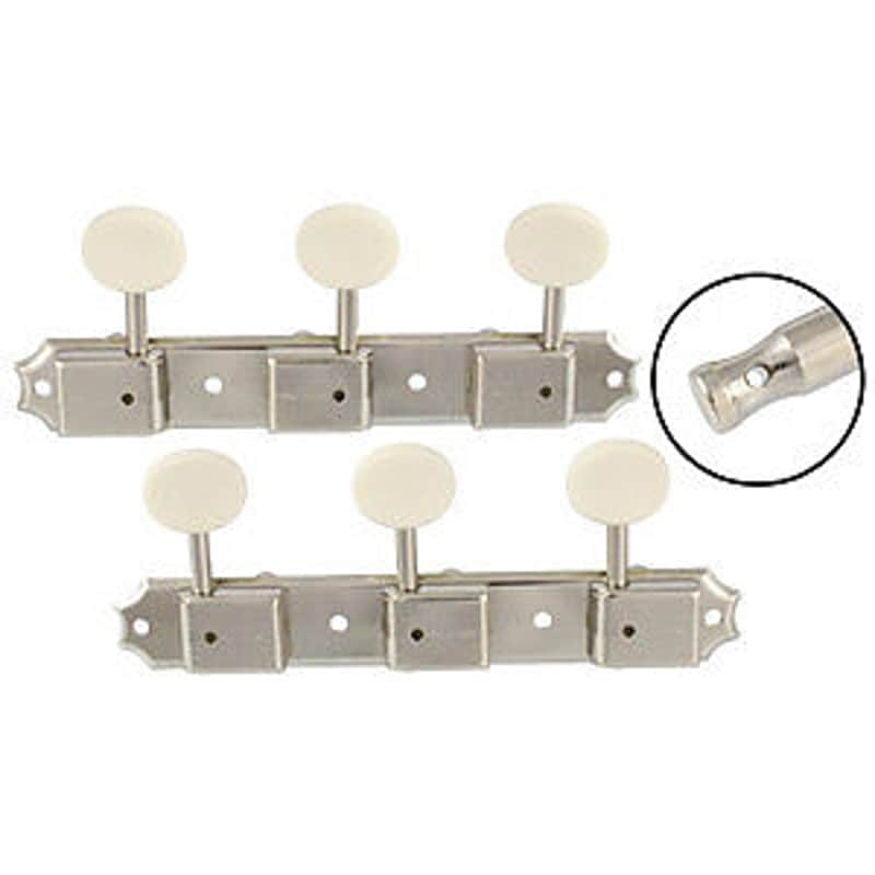 Tuning Keys, Deluxe Nickel, 3x3 - Nickel image 1