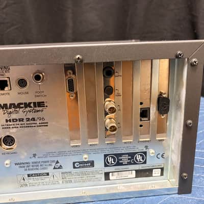 Package Deal: Mackie HDR24/96 24-Track 24-Bit Digital Audio HD Recorder / Alesis Master Link ML-9600 /with Mackie Remote image 11