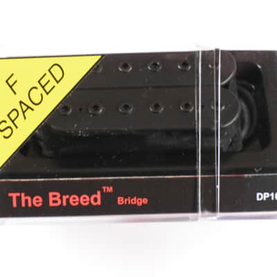 DiMarzio F-spaced Breed Bridge Humbucker Black W/Black Poles DP 166