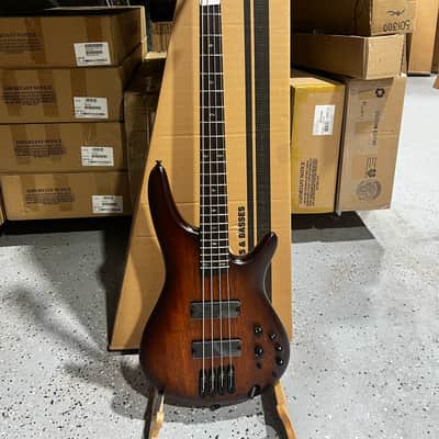 Ibanez Standard SR500A Electric Bass Guitar - Mahogany Brown Burst Low Gloss image 1