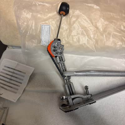 Pearl P930 Demonator Longboard Chain Drive Single Bass Drum Pedal 2010s - Chrome / Orange image 2
