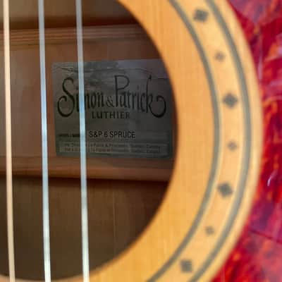 Simon & Patrick S&P 6 Spruce 2002 - Solid spruce top, laminated cherry back and sides. image 3