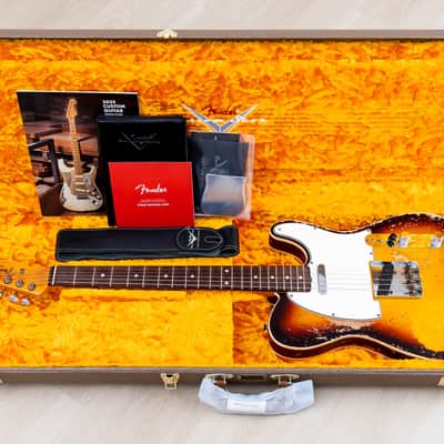 2023 Fender Custom Shop Limited Edition ‘59 Telecaster Custom Super Heavy Relic Sunburst image 22