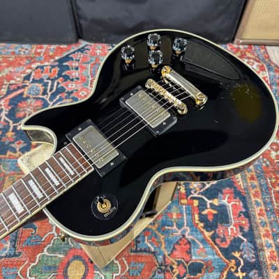 *Video* Fernandes/Burny RLC-55 Les Paul Custom Black - 1998 image 8