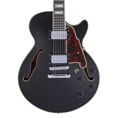 D'Angelico DAPSSBLFCS PREMIER SS Single Cutaway Semi-Hollow Body Maple Neck 6-String Electric Guitar w/Gig Bag image 3